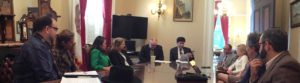 Members of Smart Growth California Meeting at State Capitol